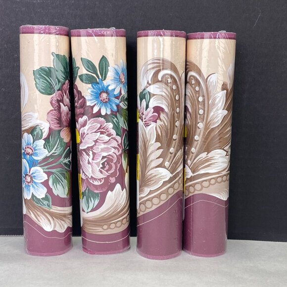 DW Kittrich Floral Prepasted Floral Wallborder Wallpaper Juliette 4 Rolls New - Picture 4 of 9